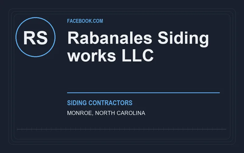 Rabanales Siding works LLC in Monroe, North Carolina