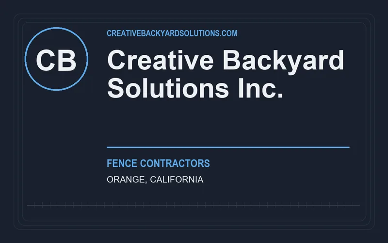 Creative Backyard Solutions Inc. in Orange, California