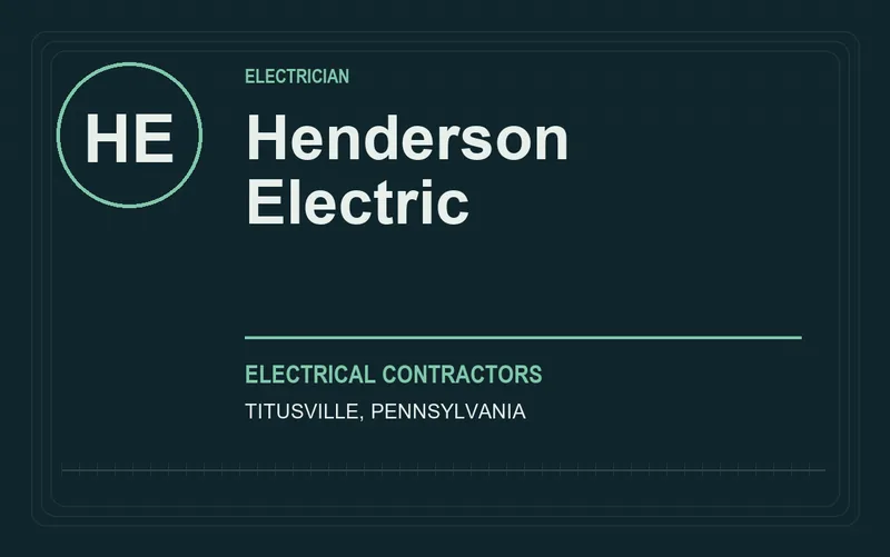 Henderson Electric in Titusville, Pennsylvania
