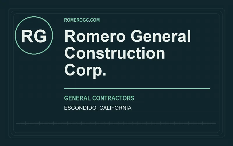 Romero General Construction Corp. in Escondido, California
