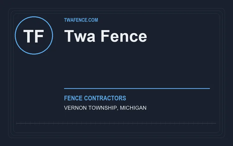 Twa Fence in Vernon Township, Michigan