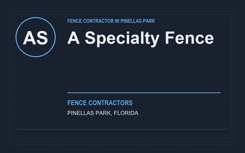 A Specialty Fence in Pinellas Park, Florida