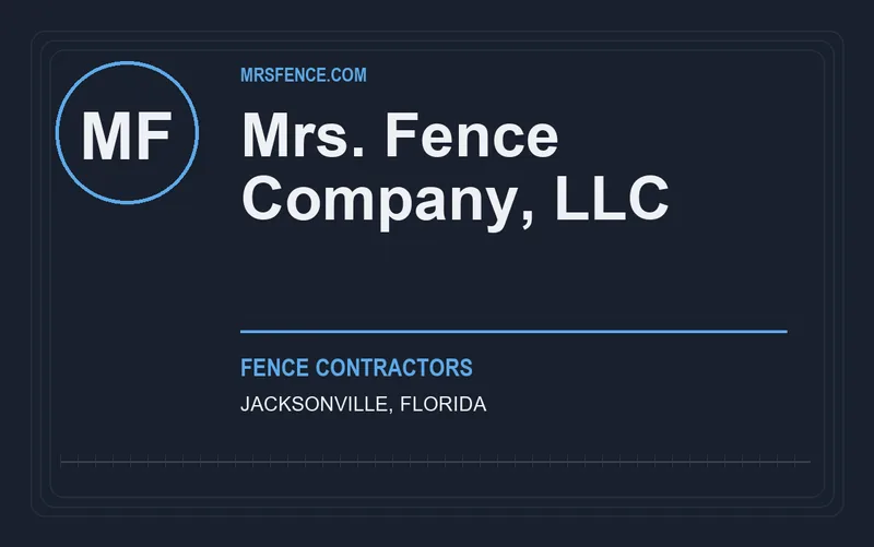 Mrs. Fence Company, LLC in Jacksonville, Florida