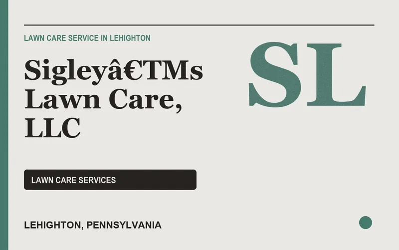 Sigleyâ€TMs Lawn Care, LLC in Lehighton, Pennsylvania