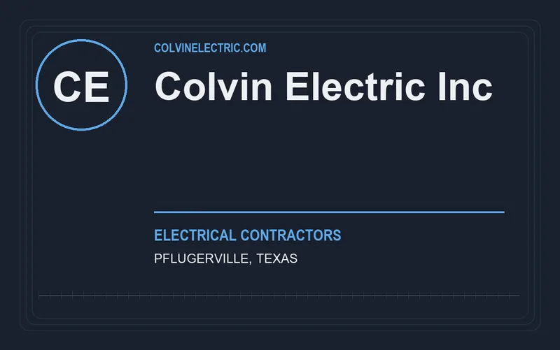 Colvin Electric Inc in Pflugerville, Texas
