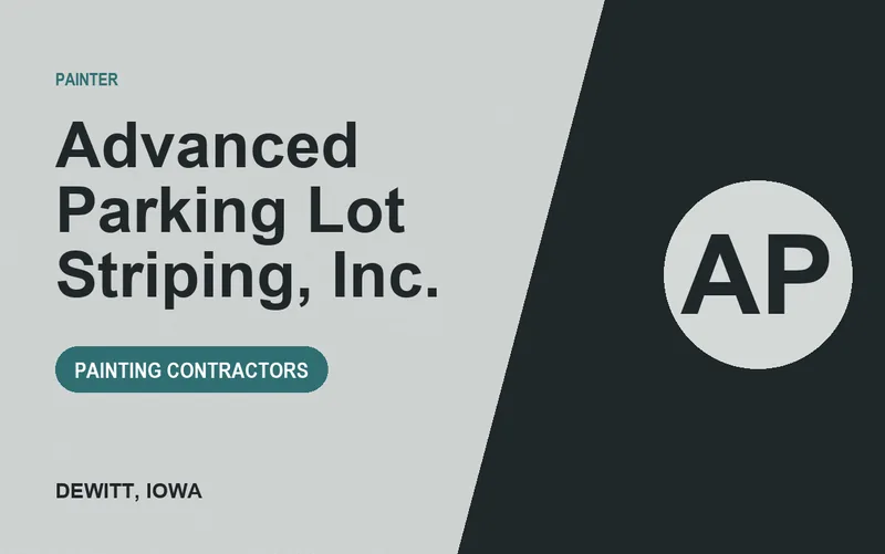 Advanced Parking Lot Striping, Inc. in DeWitt, Iowa