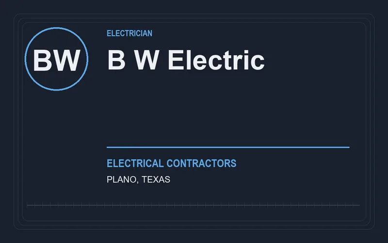 B W Electric in Plano, Texas