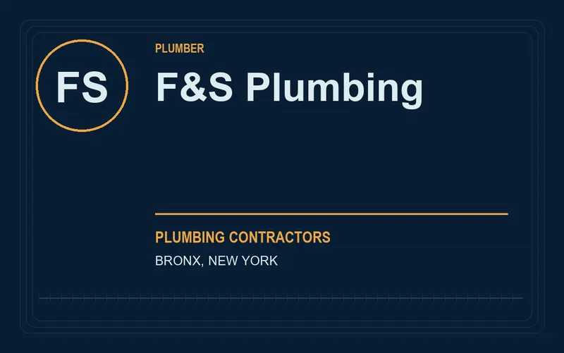 F&S PLUMBING in Bronx, New York