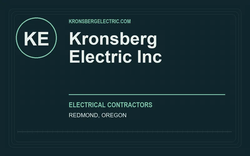 Kronsberg Electric Inc in Redmond, Oregon