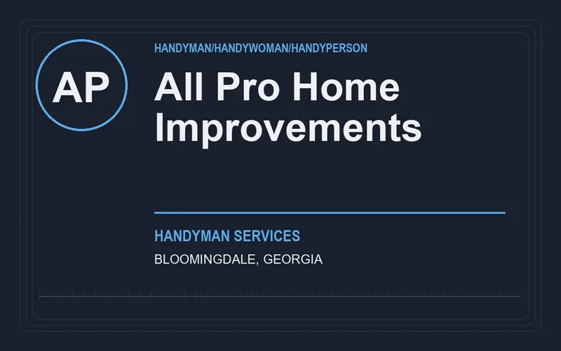 ALL PRO HOME IMPROVEMENTS in Bloomingdale, Georgia