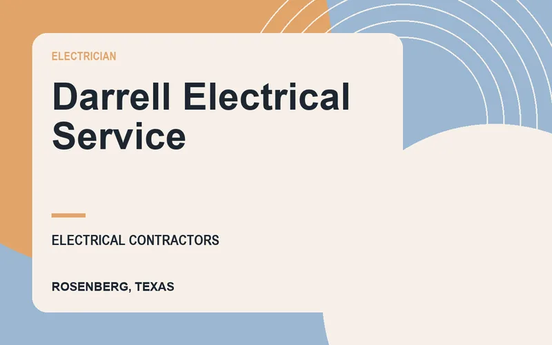 Darrell Electrical Service in Rosenberg, Texas