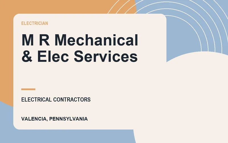 M R Mechanical & Elec Services in Valencia, Pennsylvania