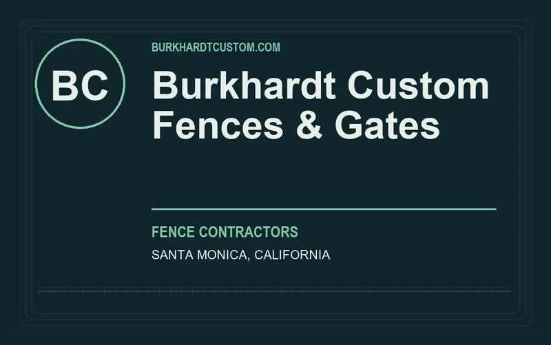 Burkhardt Custom Fences & Gates in Santa Monica, California