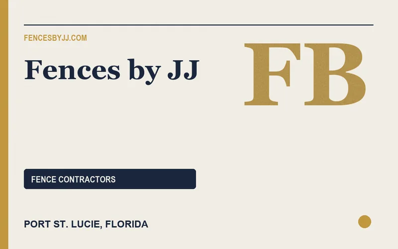 Fences by JJ in Port St. Lucie, Florida