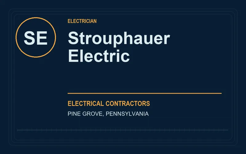 Strouphauer Electric in Pine Grove, Pennsylvania
