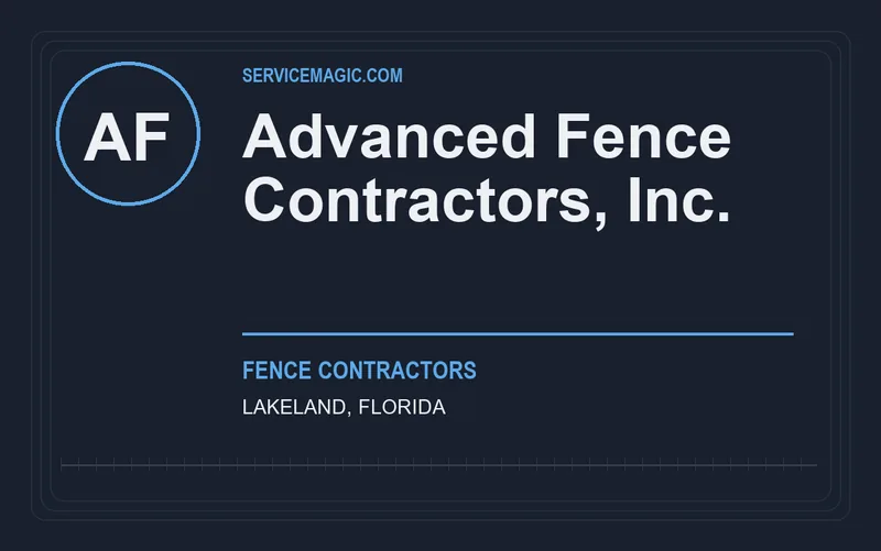 Advanced Fence Contractors, Inc. in Lakeland, Florida
