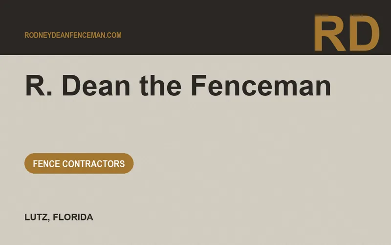 R. Dean the Fenceman in Lutz, Florida