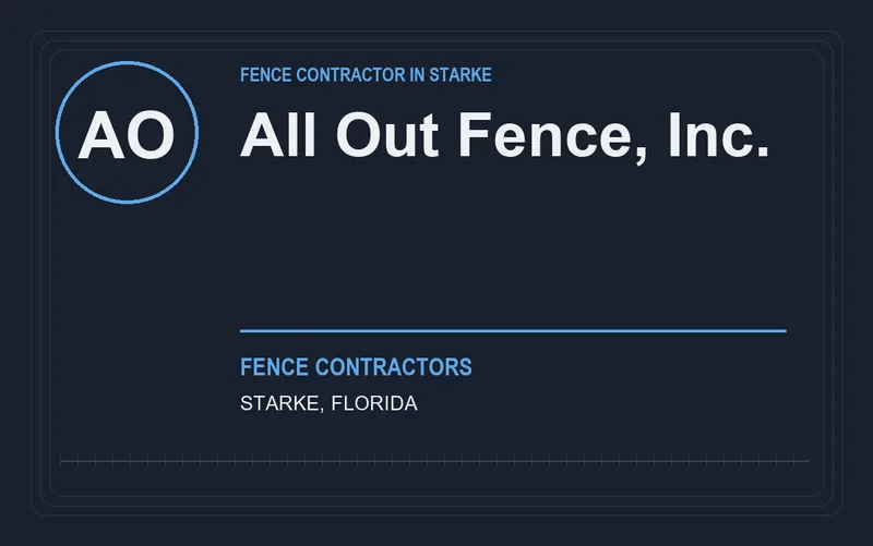 All Out Fence, Inc. in Starke, Florida