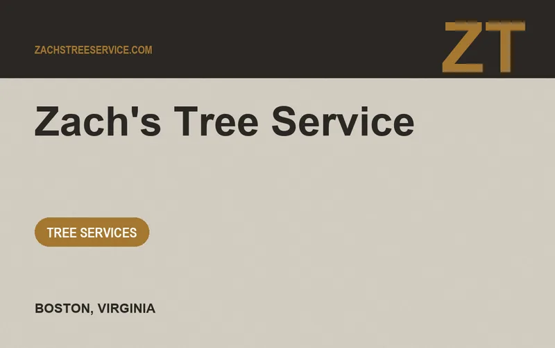 Zach's Tree Service in Boston, Virginia