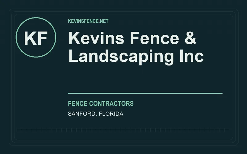 Kevins Fence & Landscaping Inc in Sanford, Florida