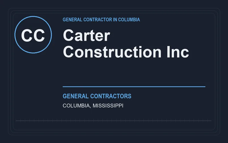 Carter Construction Inc in Columbia, Mississippi
