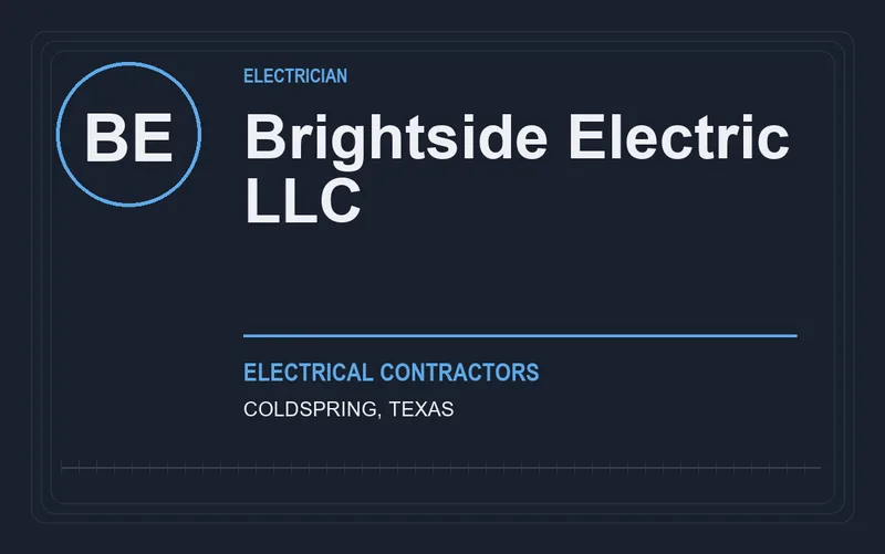 Brightside Electric LLC in Coldspring, Texas