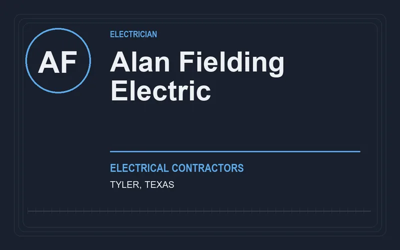 Alan Fielding Electric in Tyler, Texas