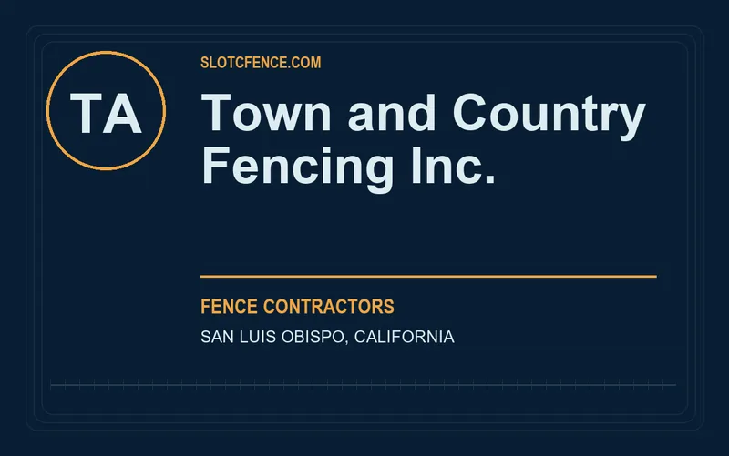 Town and Country Fencing Inc. in San Luis Obispo, California
