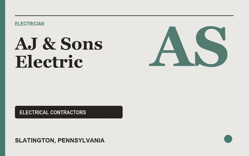 AJ & Sons Electric in Slatington, Pennsylvania