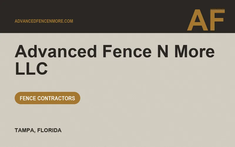 Advanced Fence N More LLC in Tampa, Florida