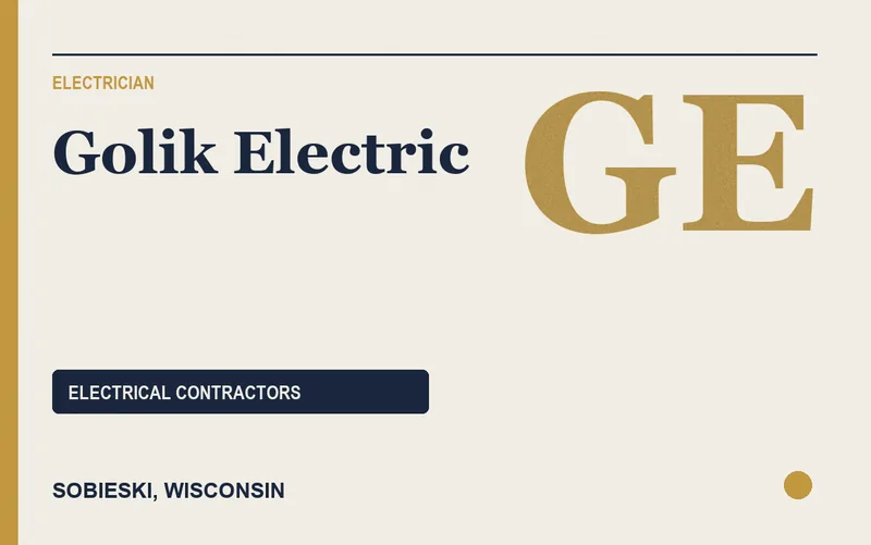 Golik Electric in Sobieski, Wisconsin