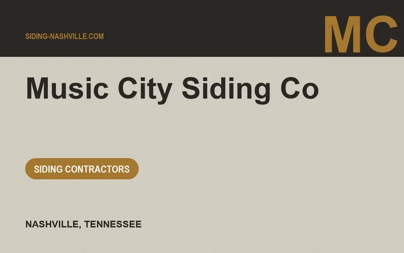 Music City Siding Co in Nashville, Tennessee