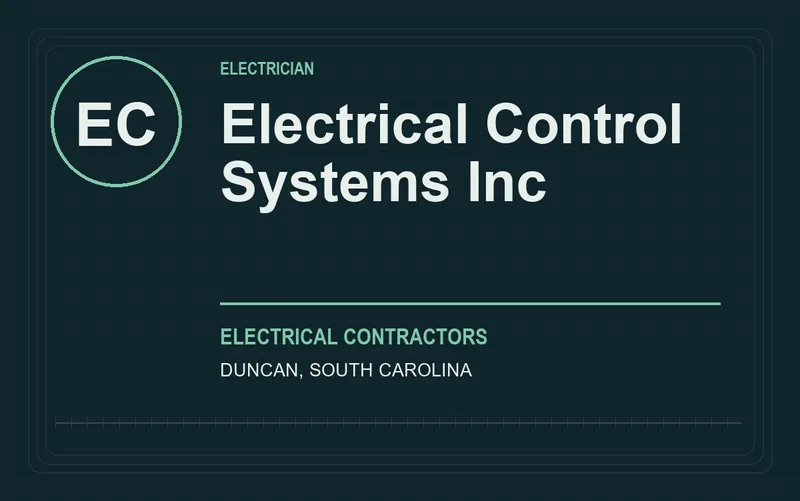 Electrical Control Systems Inc in Duncan, South Carolina
