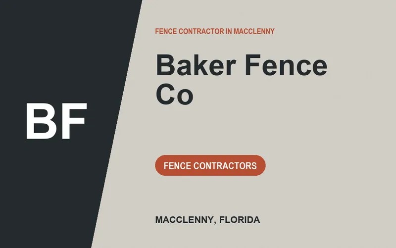 Baker Fence Co in Macclenny, Florida