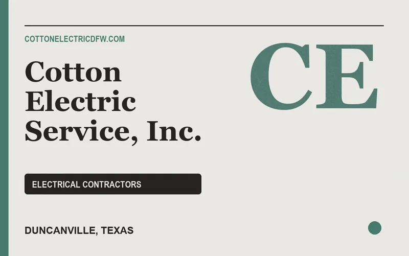 Cotton Electric Service, Inc. in Duncanville, Texas
