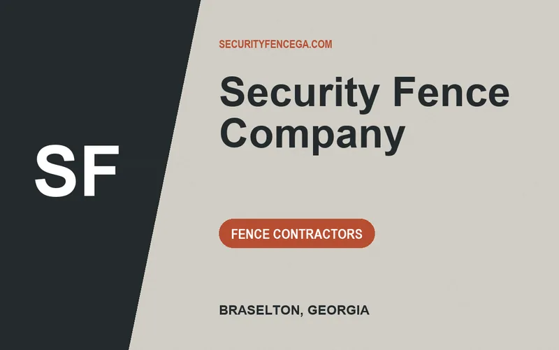 Security Fence Company in Braselton, Georgia