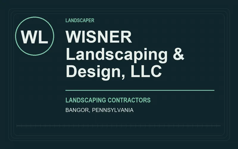 WISNER Landscaping & Design, LLC in Bangor, Pennsylvania