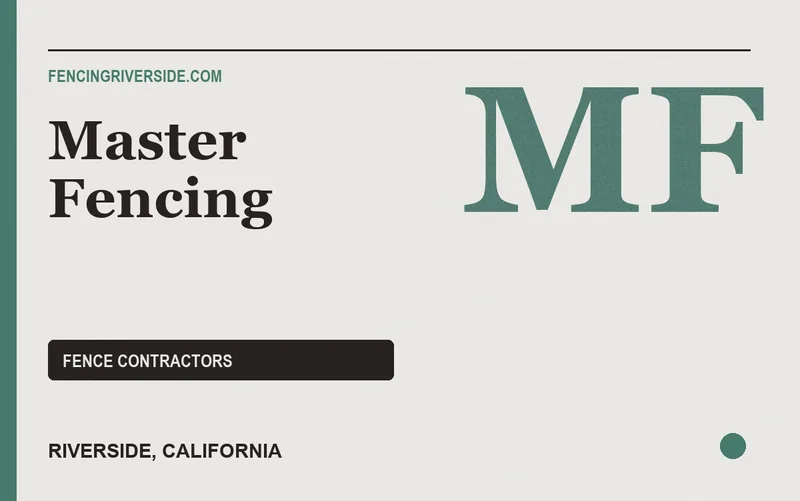 Master Fencing in Riverside, California