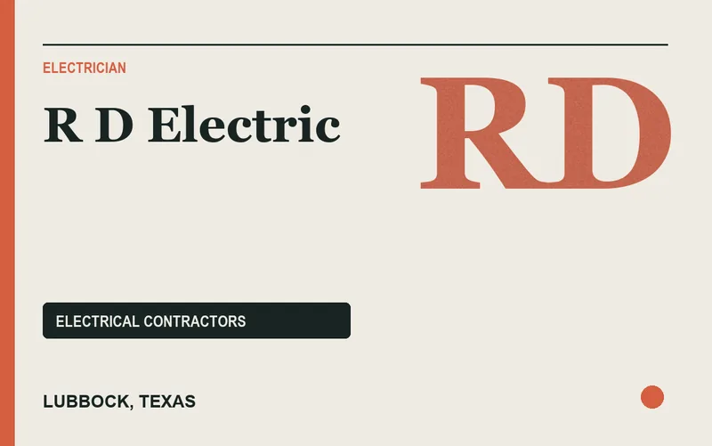 R D Electric in Lubbock, Texas