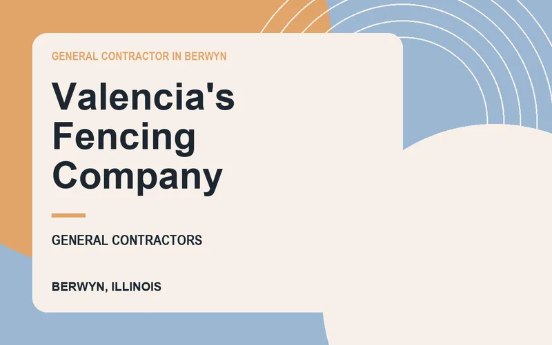 Valencia's Fencing Company in Berwyn, Illinois