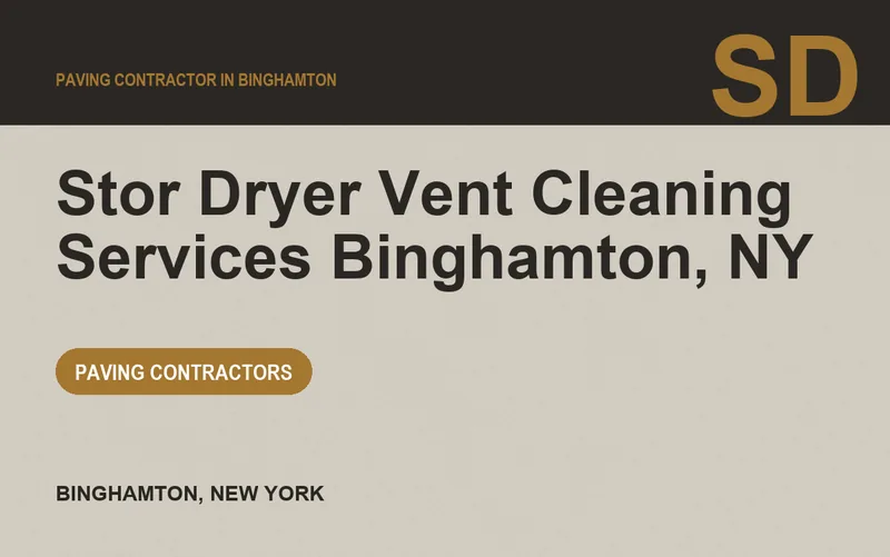 Stor Dryer Vent Cleaning Services Binghamton, NY in Binghamton, New York