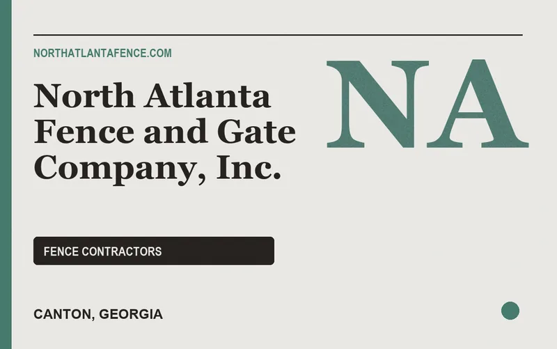 North Atlanta Fence and Gate Company, Inc. in Canton, Georgia