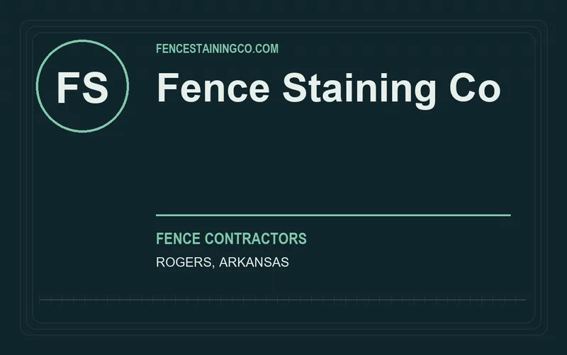 Fence Staining Co in Rogers, Arkansas