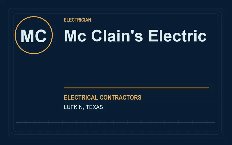 Mc Clain's Electric in Lufkin, Texas
