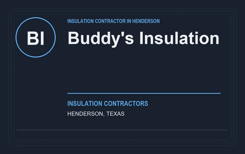 Buddy's Insulation in Henderson, Texas