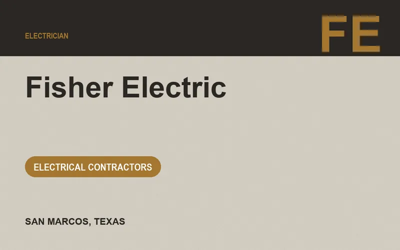 Fisher Electric in San Marcos, Texas