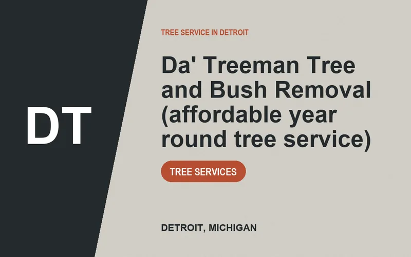 Da' Treeman Tree and Bush Removal (affordable year round tree service) in Detroit, Michigan