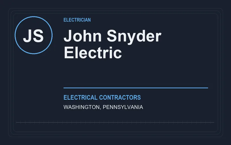 John Snyder Electric in Washington, Pennsylvania