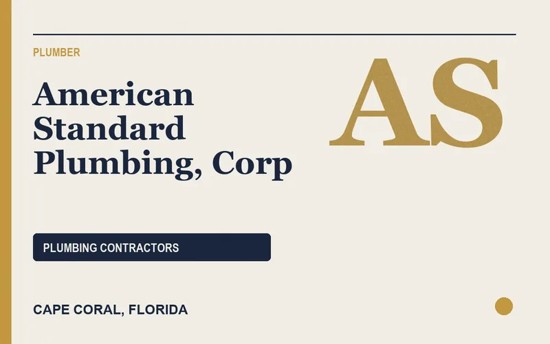 American Standard Plumbing, Corp in Cape Coral, Florida