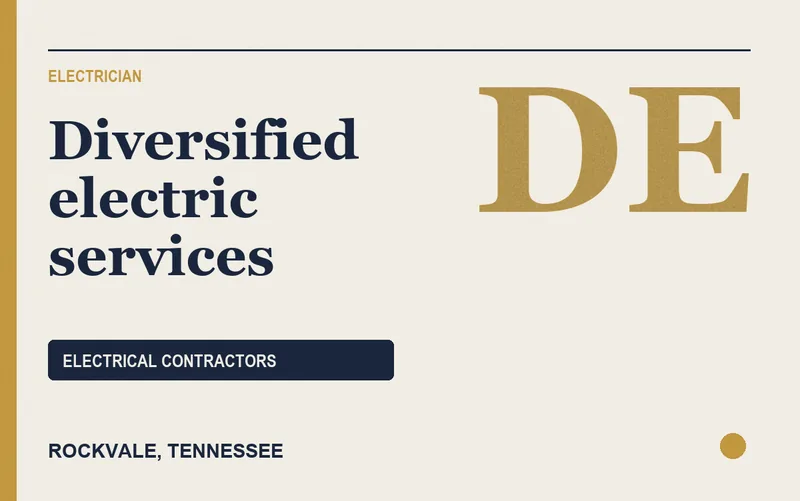 Diversified electric services in Rockvale, Tennessee